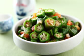 秋葵炒蕃茄::食譜