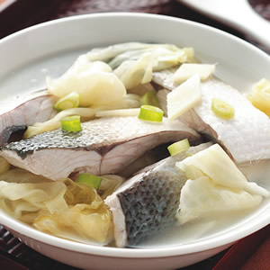 高麗菜酸煮魚湯::食譜