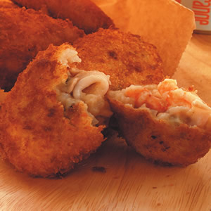 海鮮飯可樂餅::食譜