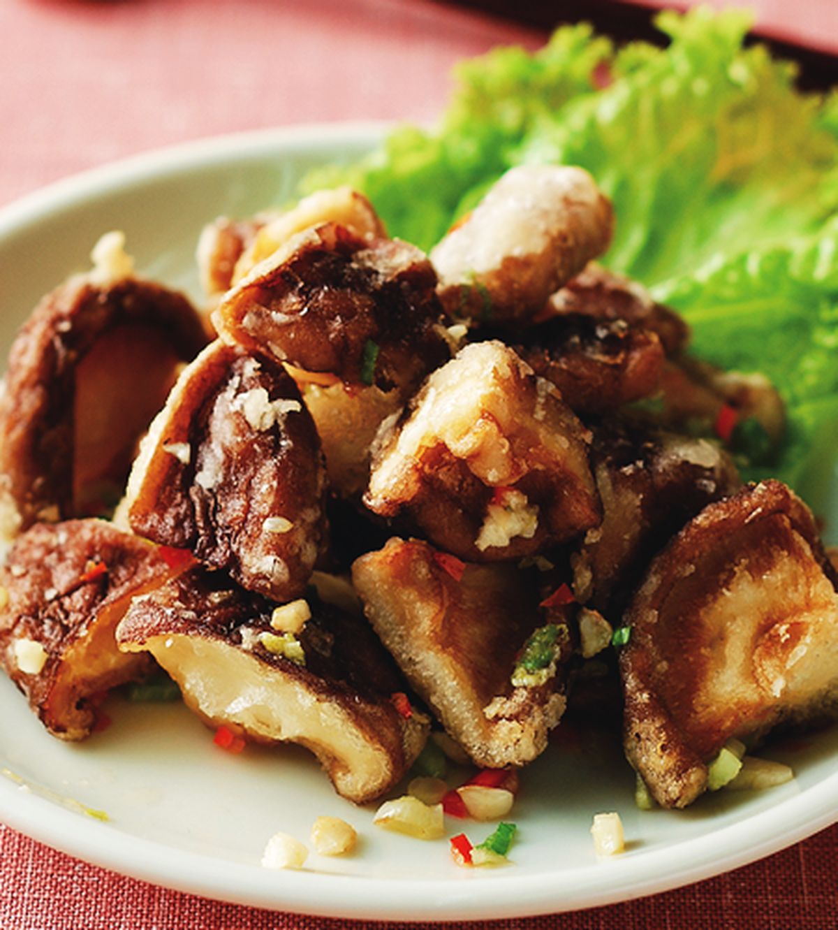 椒盐鲜香菇 ::食谱::www.ytower.com.tw