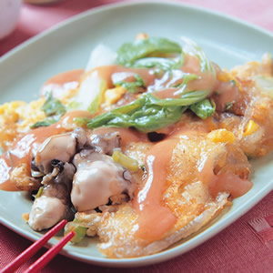 蚵仔煎(3)::食譜