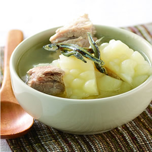 排骨丁香苦瓜湯::食譜